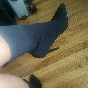 Steve Madden Black Ankle Booties